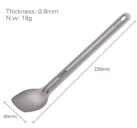 Trailside Titanium Long Spoon