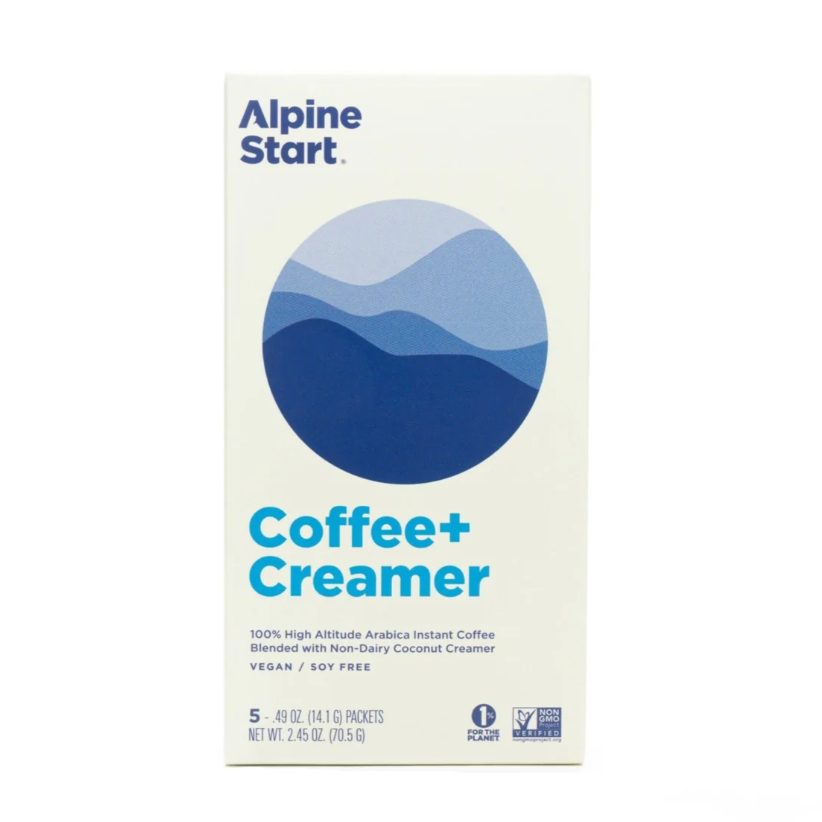 Latte instantané sans produits laitiers Alpine Start + crème