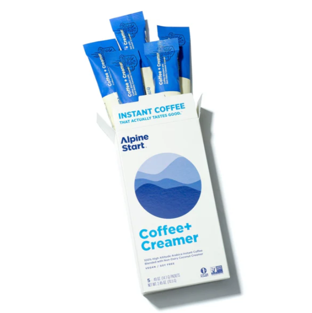 Latte instantané sans produits laitiers Alpine Start + crème